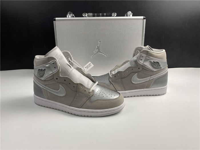 air jordan 1 japan neutral grey metallic silver dc1788-029 (with special box)