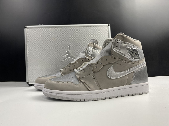 air jordan 1 japan neutral grey metallic silver dc1788-029 (with special box)