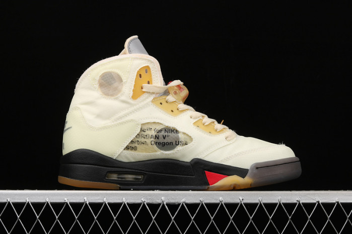 ofw x air jordan 5 “sail” dh8565-100