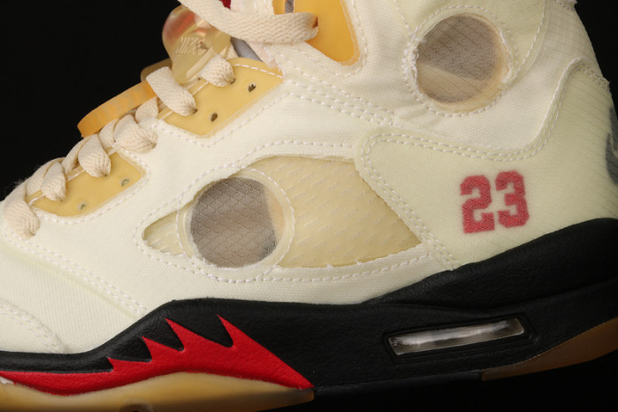 ofw x air jordan 5 “sail” dh8565-100