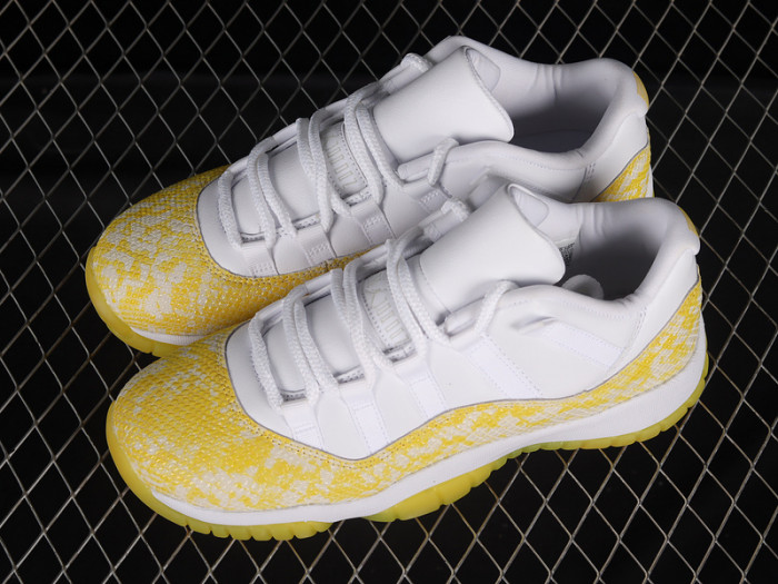 air jordan 11 low wmns “yellow snakeskin” ah7860-107