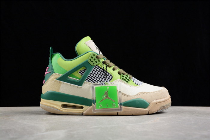 air jordan 4 retro white/grey/brown/green aj4-kncw2