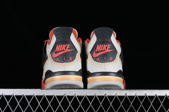jordan air jordan 4 retro white/red/black/yellow aq9129-105