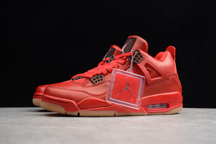 air jordan 4 fire red gum singles day av3914-600
