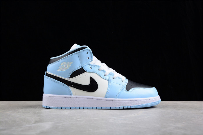 jordan 1 mid ice blue - 555112-401