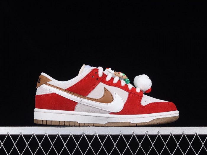 nike dunk low 85 christmas white red brown do9457-112