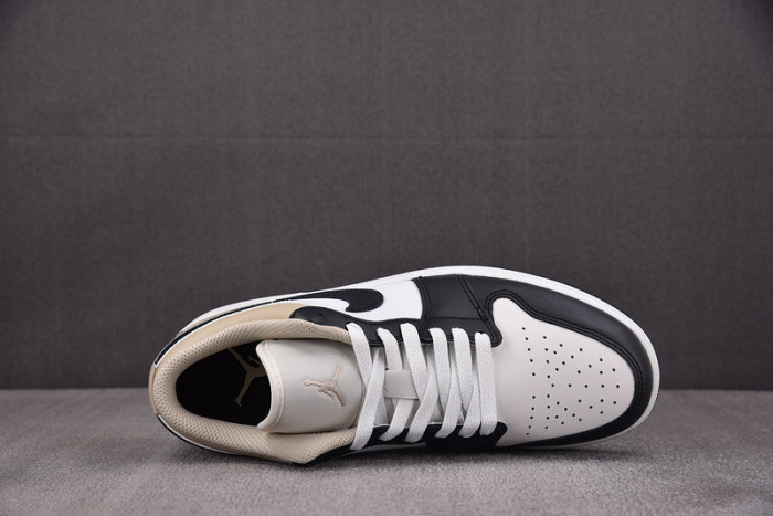 Air Jordan 1 Low "Black Toe" Tan 553558-153