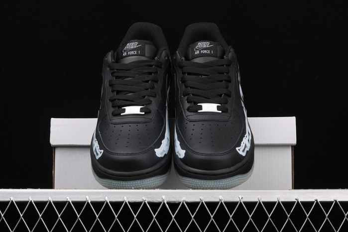 nike air force 1 low black skeleton halloween bq7541-001