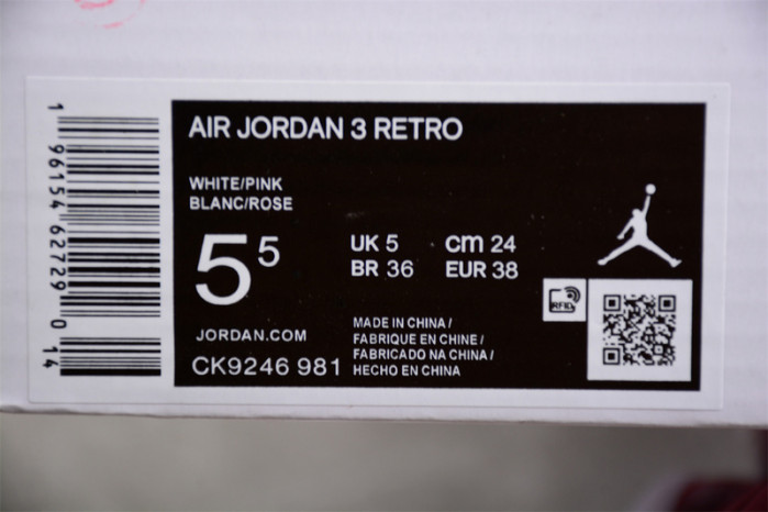 jordan 1 retro white pink ck9246-981