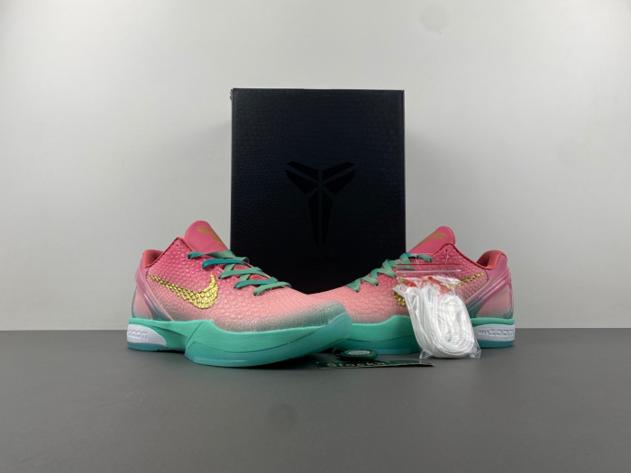 nike zoom kobe 6 pink green cm2190-201