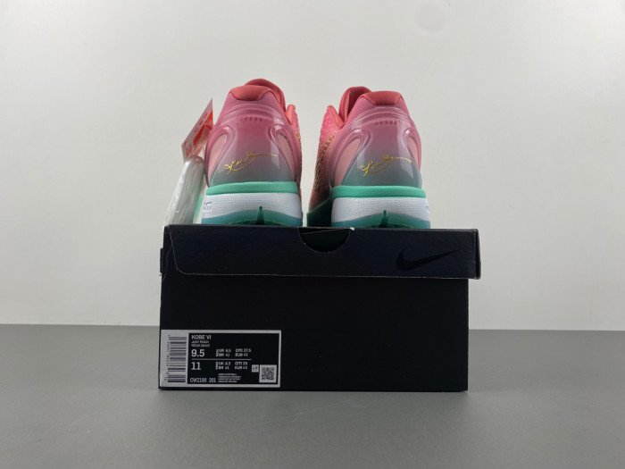 nike zoom kobe 6 pink green cm2190-201