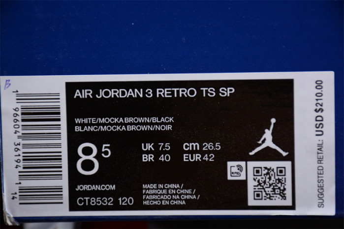 travis scott x air jordan 3 “palomino” ct8532-120