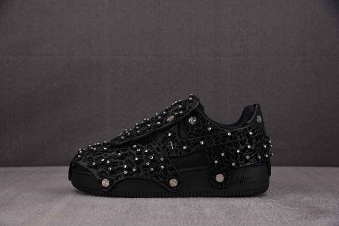 NIKE AIR FORCE 1 Swarovski Retroreflective Crystals Black CV7668-001