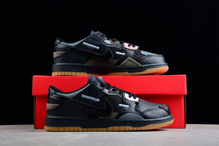 nike dunk low scrap black gum db0500-001