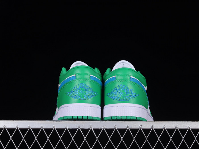 air jordan 1 low "lucky green/aquatone" dc0774-304