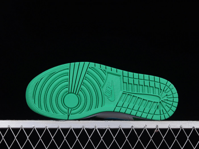 air jordan 1 low "lucky green/aquatone" dc0774-304