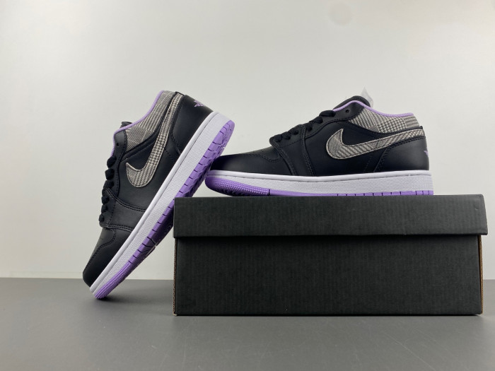 Air Jordan 1 Low Houndstooth (GS) - DH0570-015