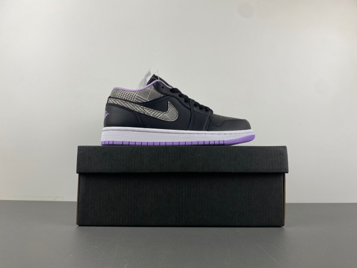Air Jordan 1 Low Houndstooth (GS) - DH0570-015