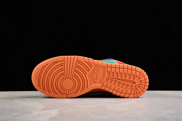 nike dunk low "what the S*per mario" custom dh0952 100