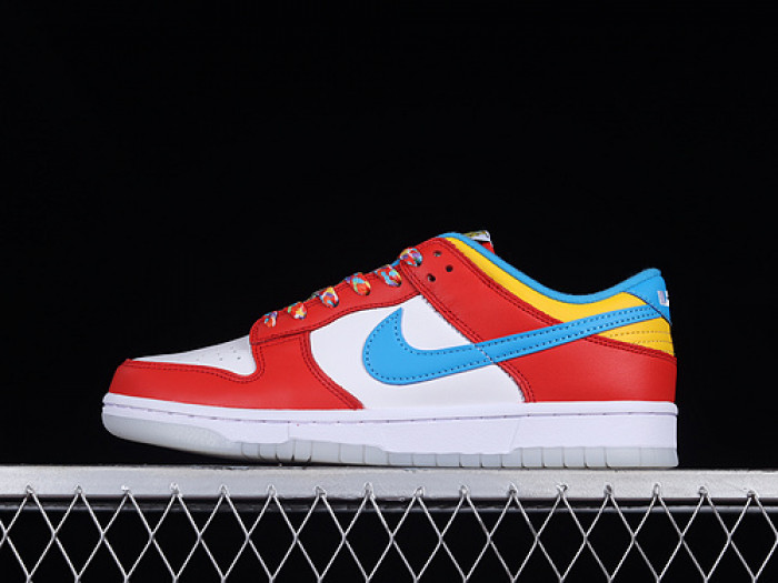 lebron james nike dunk low fruity pebbles dh8009-600