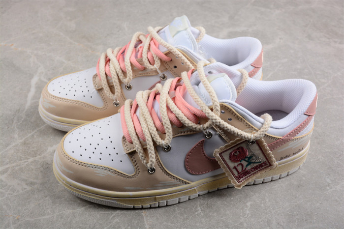 nike dunk low white pink dh9765-100