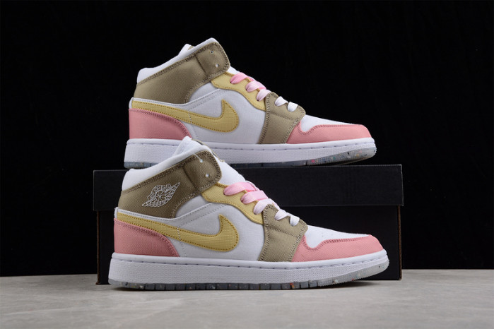 air jordan 1 mid se pastel vivid green grind dj0338-100