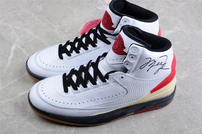 ofw x air jordan 2 high white red dj4375-101