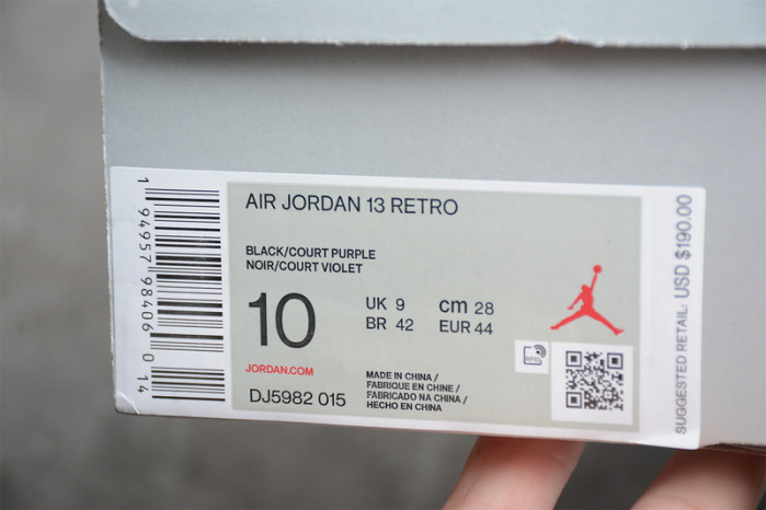 air jordan 13 court purple dj5982-015