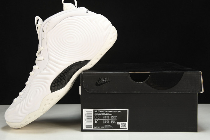 nike air foamposite one comme des garcons homme plus white dj7952-100