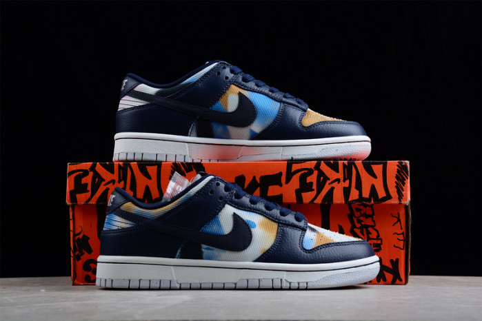 nike dunk low graffiti navy - dm0108-400