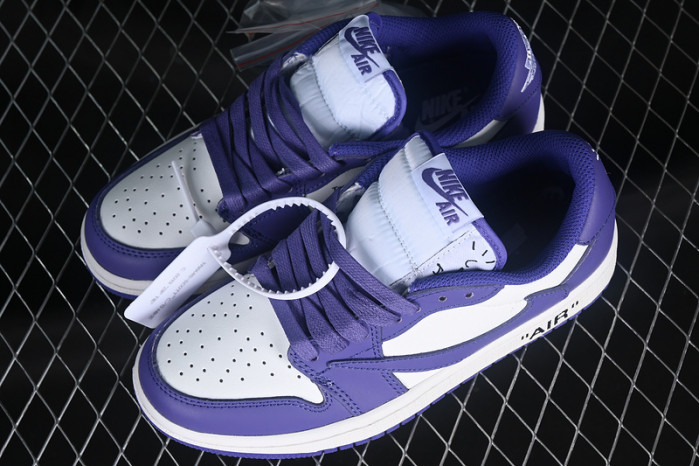 travis scott air jordan 1 low og white/purple dm7890-386