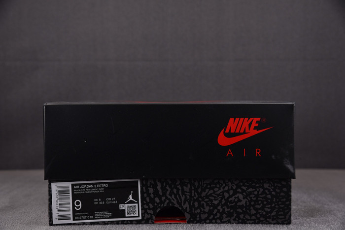 Air Jordan 3 Black Cement 2024 DN3707-010