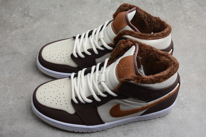 air jordan 1 mid se brown basalt oatmeal do6699-200