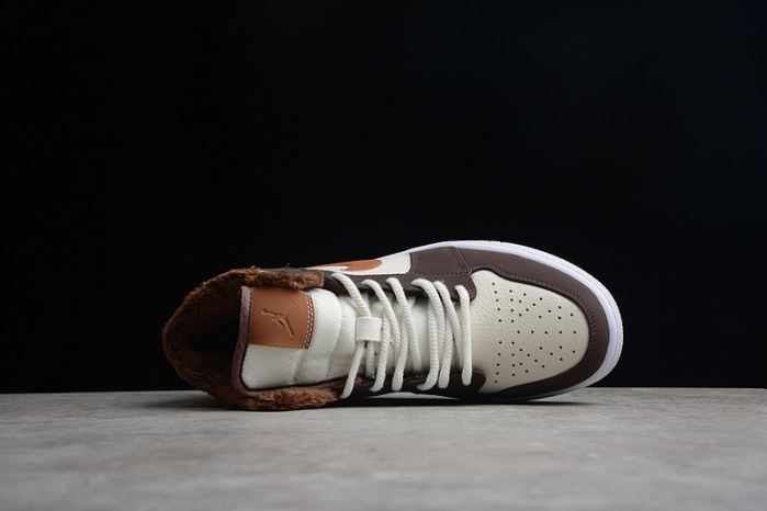air jordan 1 mid se brown basalt oatmeal do6699-200