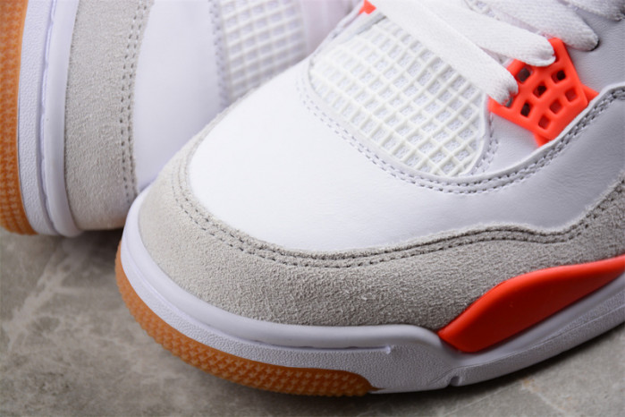 air jordan 4 white and orange dr5415-108