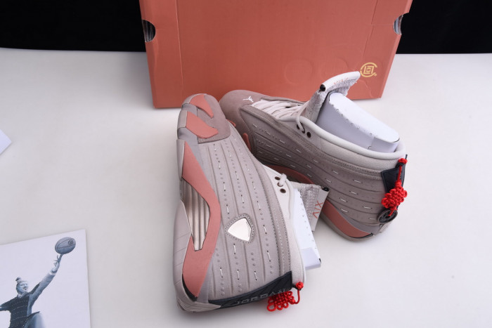 clot x air jordan 14 low sepia stone dc9857-200