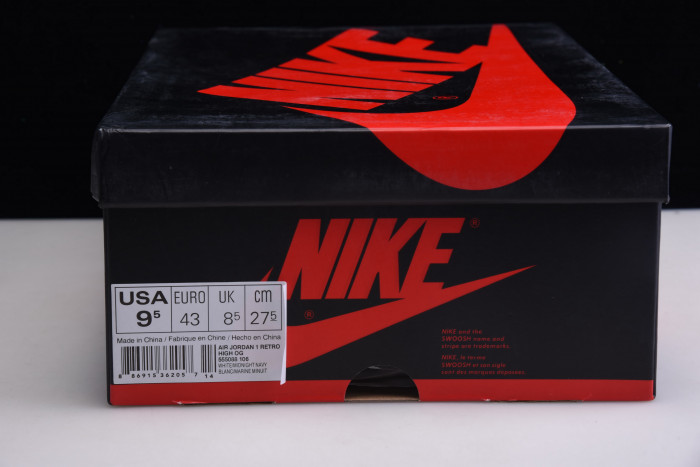 jordan 1 retro high og "metallic navy" 555088-106