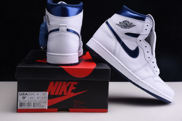 jordan 1 retro high og "metallic navy" 555088-106