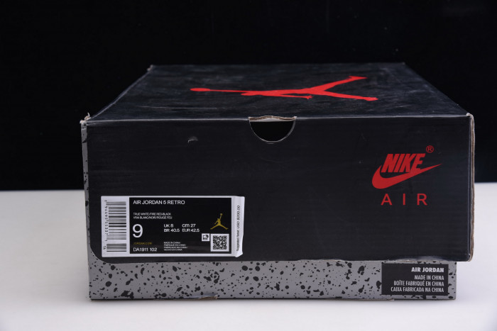 jordan 5 retro fire red silver tongue (2020) - da1911-102