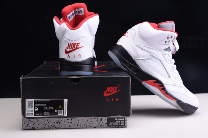 jordan 5 retro fire red silver tongue (2020) - da1911-102
