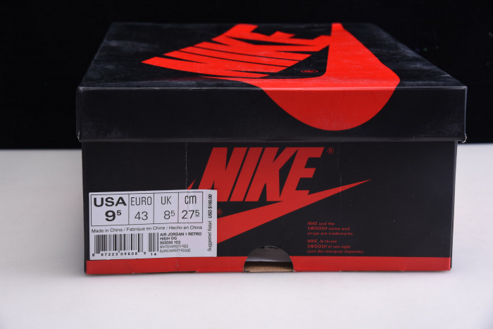 air jordan 1 retro high og "metallic red" - 555088 103