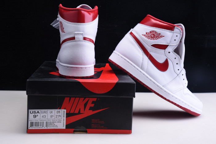 air jordan 1 retro high og "metallic red" - 555088 103