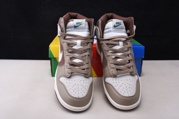 nike dunk high light chocolate - dh5348-100