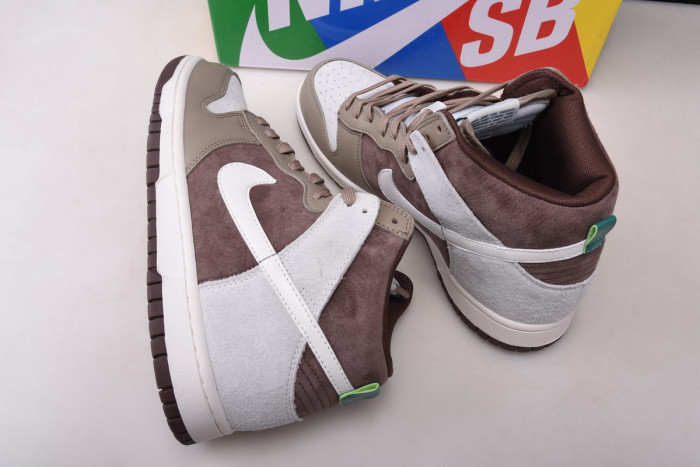 nike dunk high light chocolate - dh5348-100