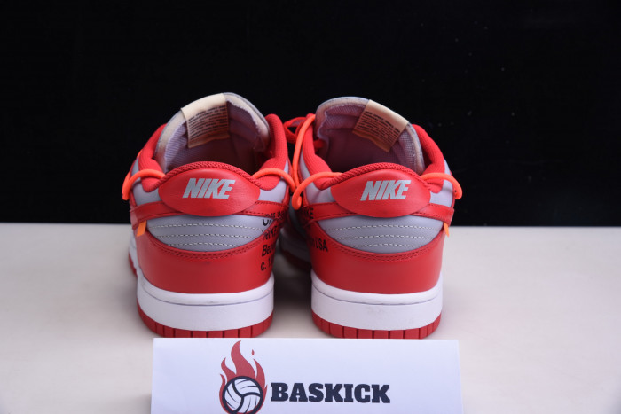 nike dunk low ofw university red - ct0856-600