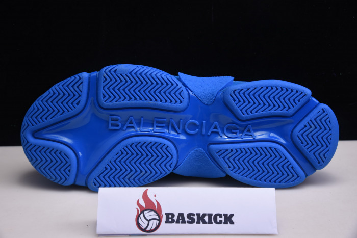 bl triple s blue trainers black letters h903p8081