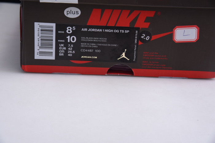 travis scott x air jordan 1 retro high reverse cd4487-101