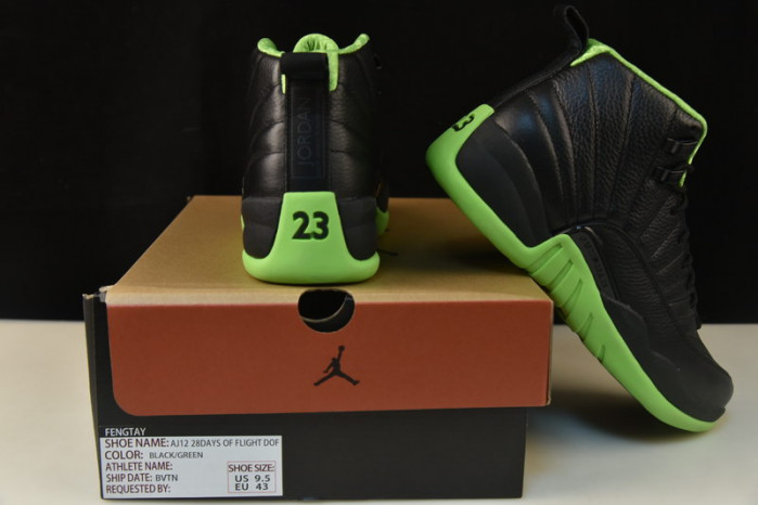 air jordan xii “black/neon green”