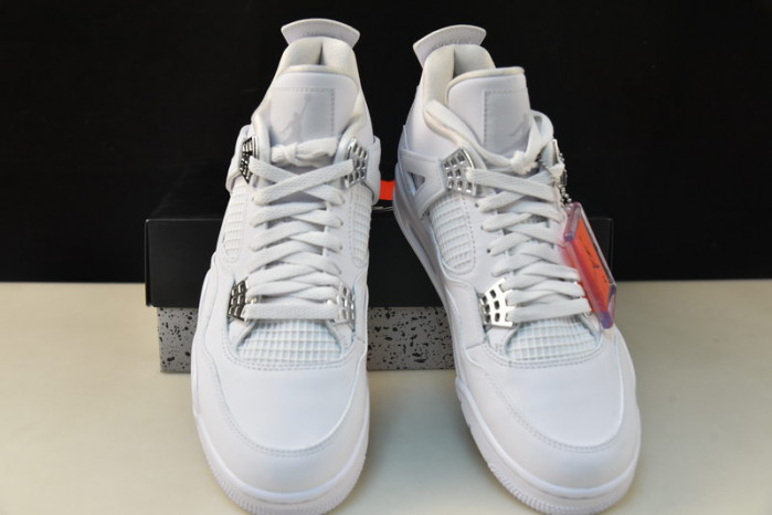 air jordan 4 retro “pure money” white mens 308497-100