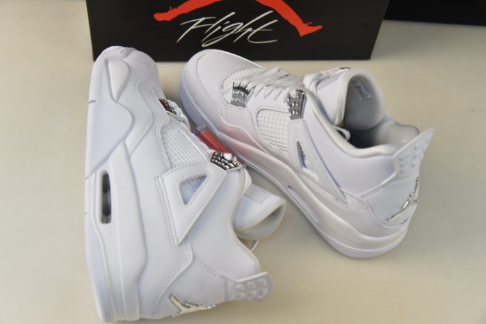 air jordan 4 retro “pure money” white mens 308497-100